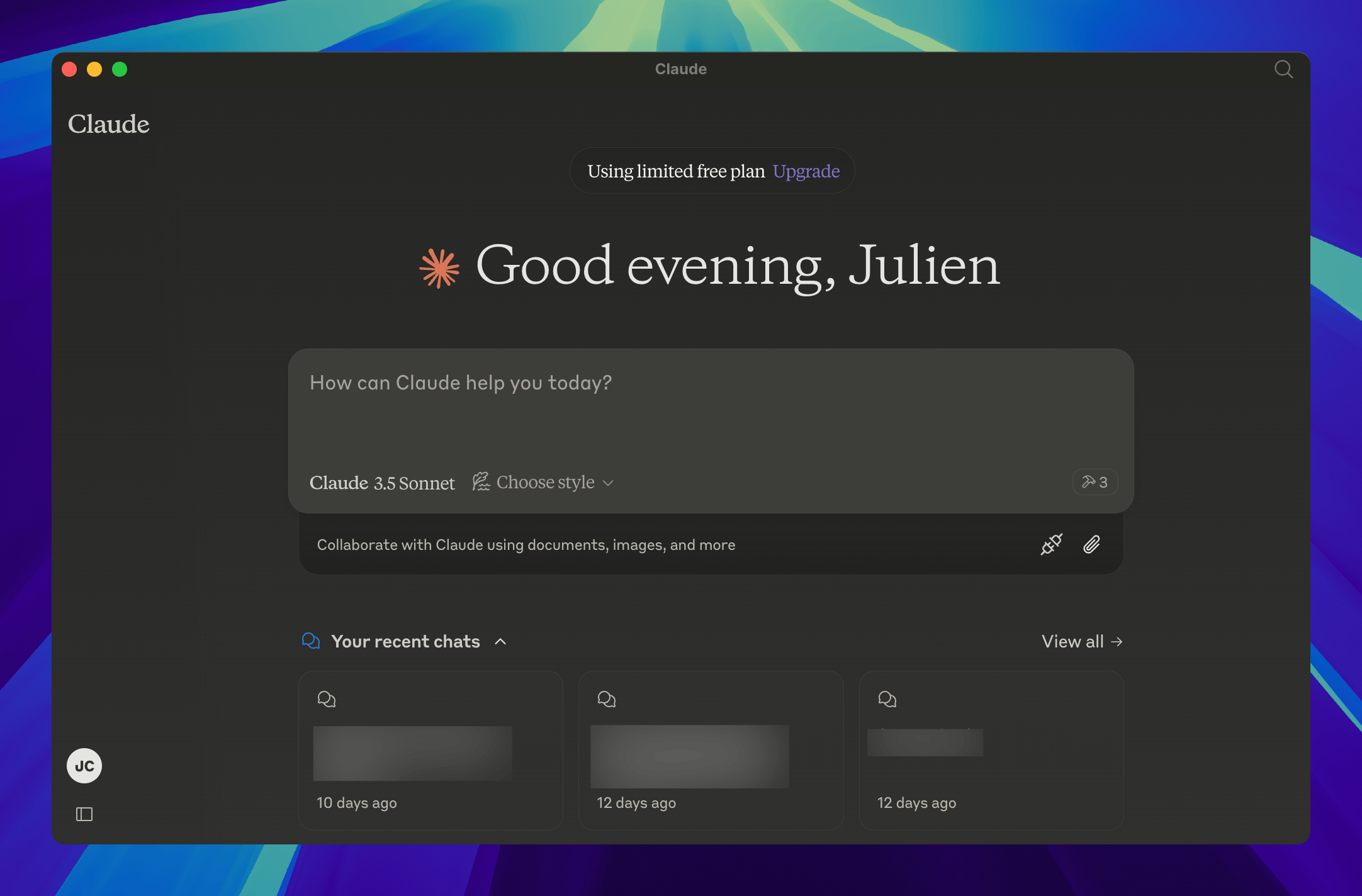 Claude Desktop connected to Anyquery